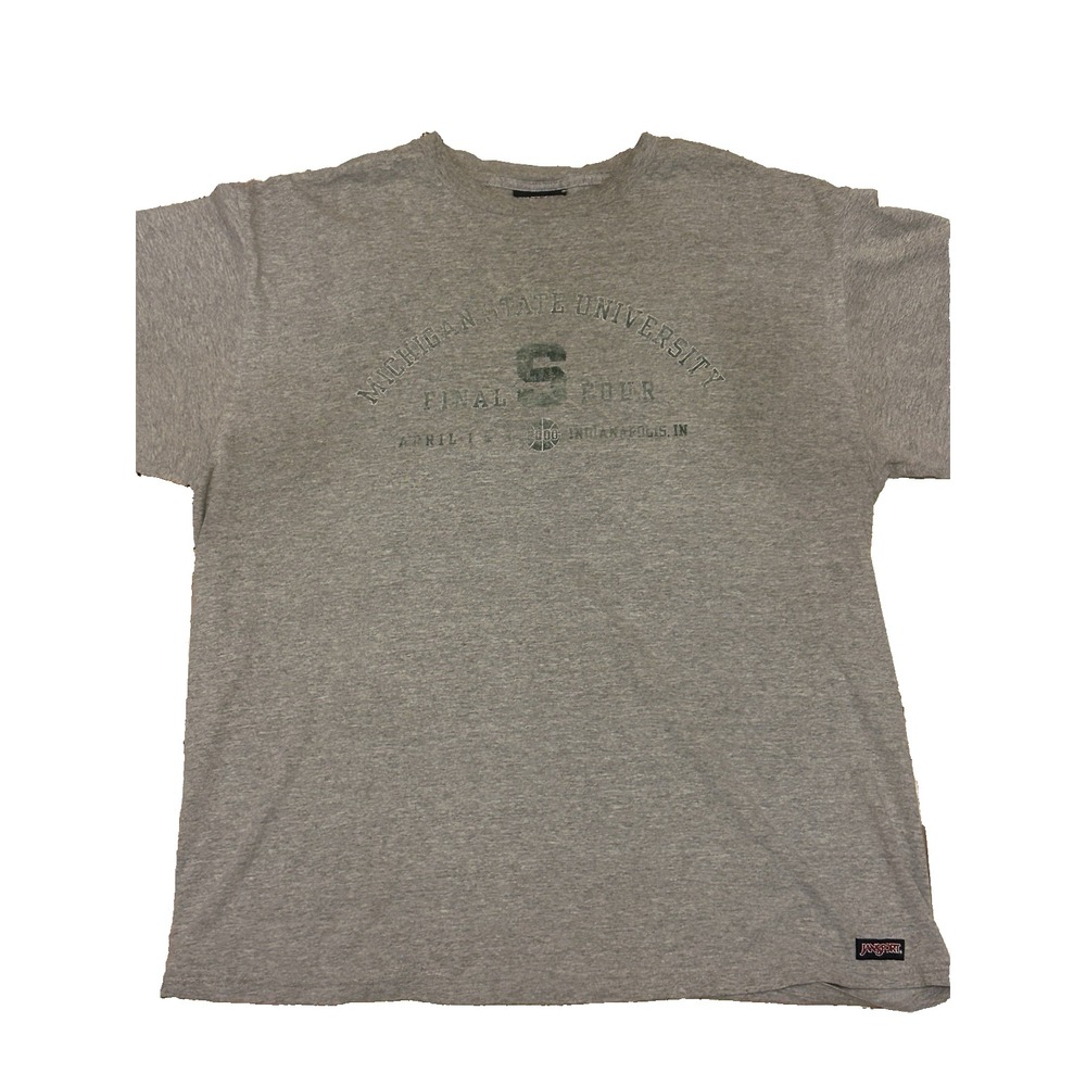 Vintage 2000 Michigan State Final Four‎ Tee XL Gray JanSport Faded